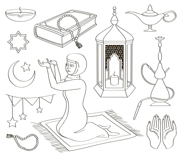 Ramadan musulmani mese santo — Vettoriale Stock