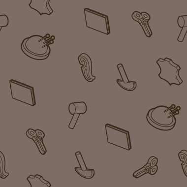 Tanner'ın renkli anahat izometrik desen