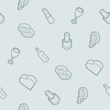 Bayan gün anahat izometrik desen