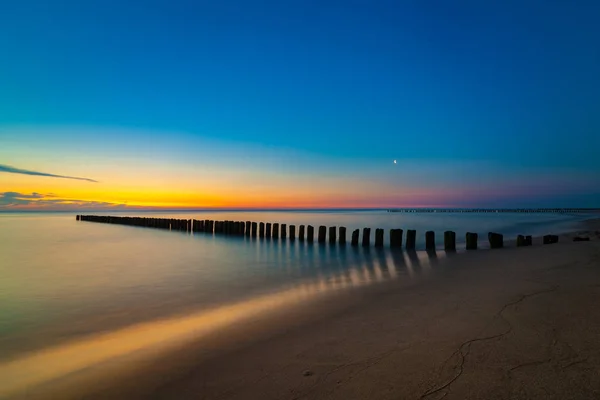 Nascer do sol no mar Báltico — Fotografia de Stock