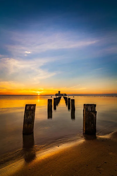 Lever de soleil à la mer Baltique — Photo