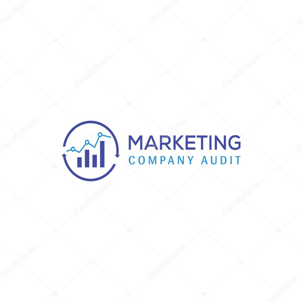 Marketing Logo Template Design For Company Or Business