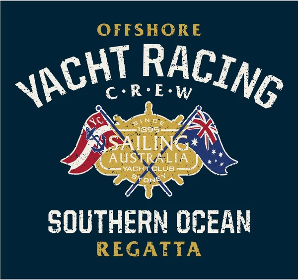 Australien offshore yacht racing — Stock vektor