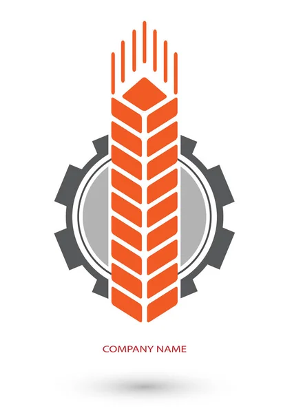 Logotipo trator brigada — Vetor de Stock