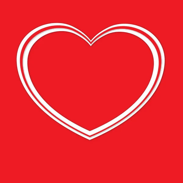 Cartolina d'amore rossa — Vettoriale Stock
