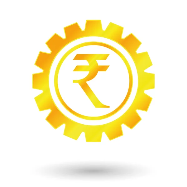 Para birimi işareti Hindistan — Stok Vektör