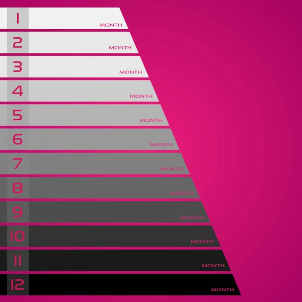 Banner sjabloon ontwerp jaar — Stockvector