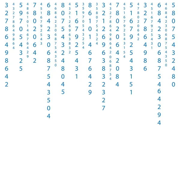 Numéros de sciences informatiques — Image vectorielle