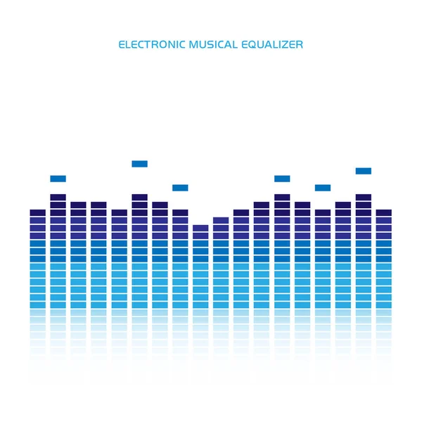 Equalizador musical eletrônico —  Vetores de Stock