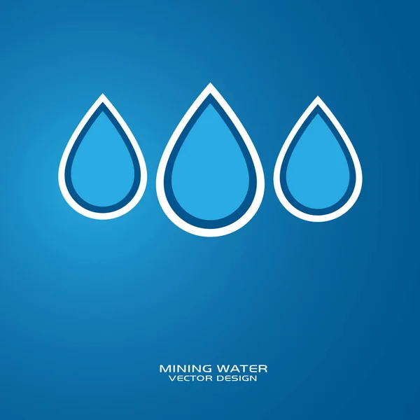 Tatlı su logosu — Stok Vektör