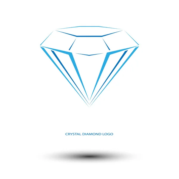 Logo Diamante cristal — Vector de stock