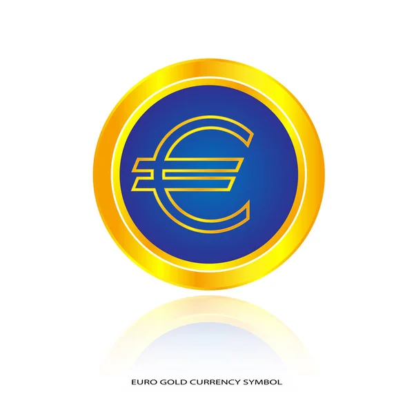 Euro gold szimbólum — Stock Vector