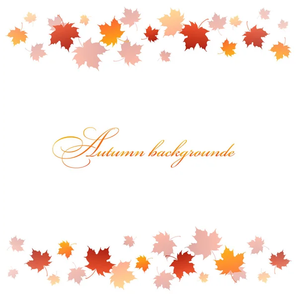 Gold autumn background — Stock Vector