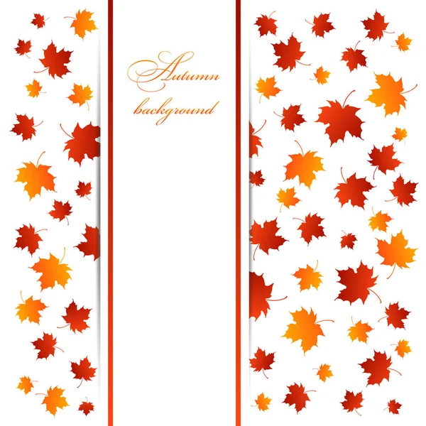 Bannière automne or — Image vectorielle
