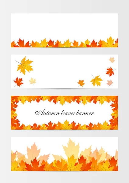 Set autumn frames — Stock Vector