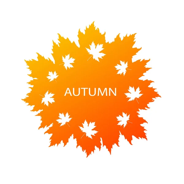 Autumn yellow leaves — Stock Vector