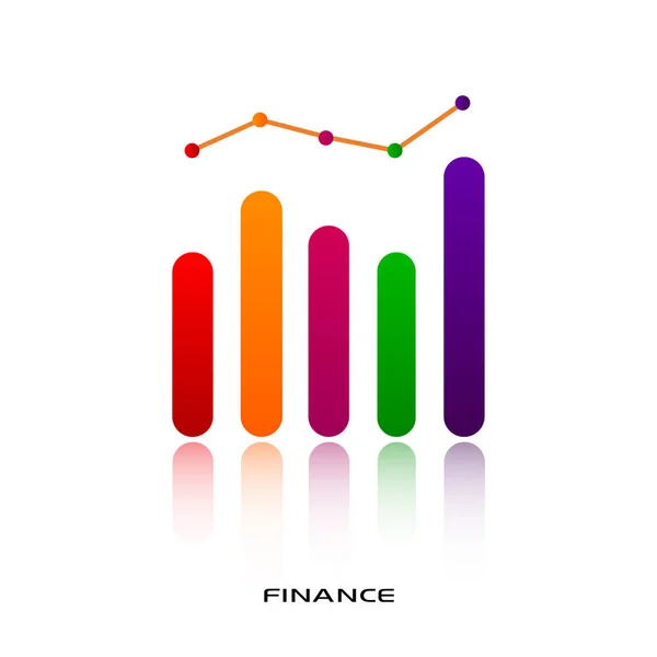 Financial infographics background — Stock Vector