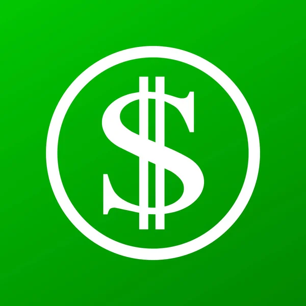 Dollár pénz szimbólum — Stock Vector