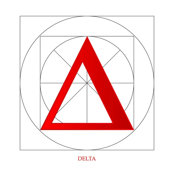 Symbole Delta — Image vectorielle