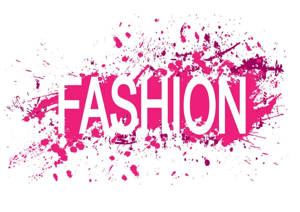 Fashion background, bright pink brand — Stock Vector