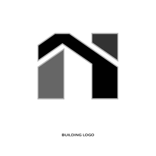 Logo construction bâtiment — Image vectorielle