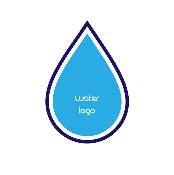 Wassertropfen-Logo — Stockvektor