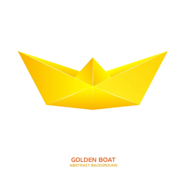 Fundo do barco dourado —  Vetores de Stock