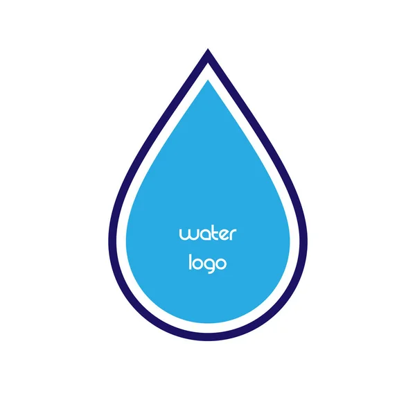 Logo de goutte d'eau — Image vectorielle