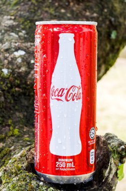Coca cola içecek yakın çekim.