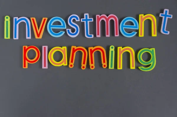 Palabra de Planificación de Inversiones — Foto de Stock