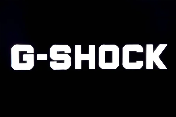 G-shock 标牌和显示 — 图库照片