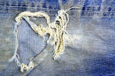 Yırtık ve perişan eski kot arka plan