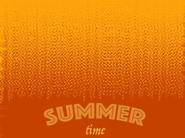 Yaz saati arka plan metin ile. Yarı ton desen arka plan dokusu.