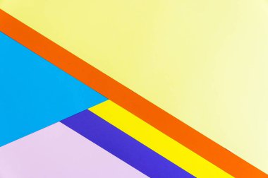 Renk kağıtları geometri düz kompozisyon
