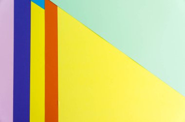 Renk kağıtları geometri düz kompozisyon