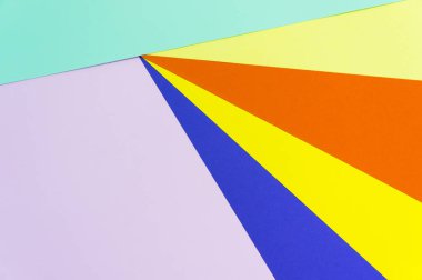 Renk kağıtları geometri düz kompozisyon