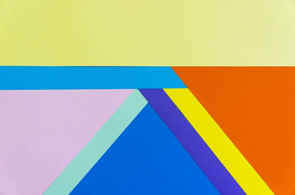 Kolor dokumentami geometrii płaskiej kompozycji — Zdjęcie stockowe