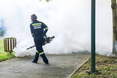 Aedes sivrisinek ortadan kaldırmak için sisleme