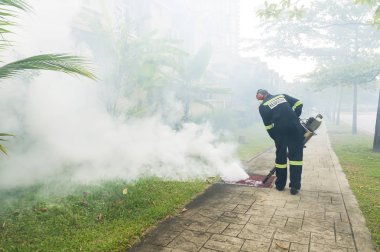 Aedes sivrisinek ortadan kaldırmak için sisleme