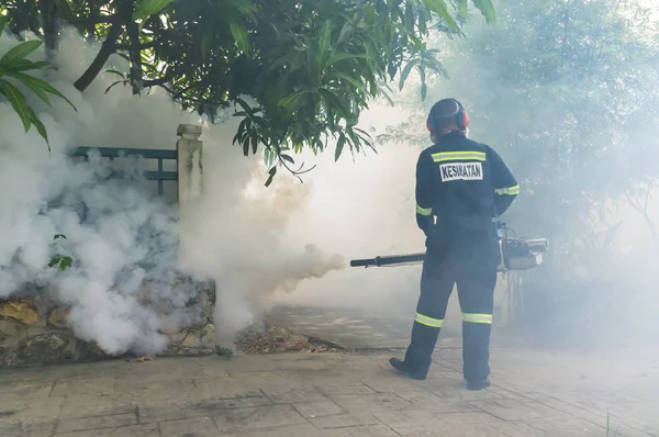 Ceață pentru a elimina edes țânțar — Fotografie, imagine de stoc