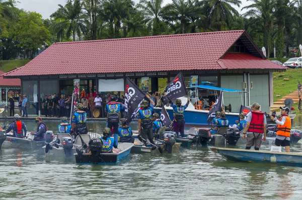 Тренгану Малайзія Nov 2017 Невідомі Рибалок Абу Гарсия Команди Асеан — стокове фото