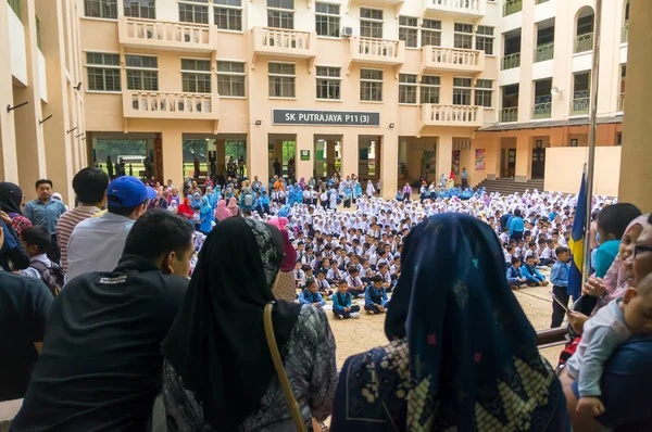 Putrajaya Malaysia Gennaio 2018 Genitori Dello Studente Della Scuola Primaria — Foto Stock