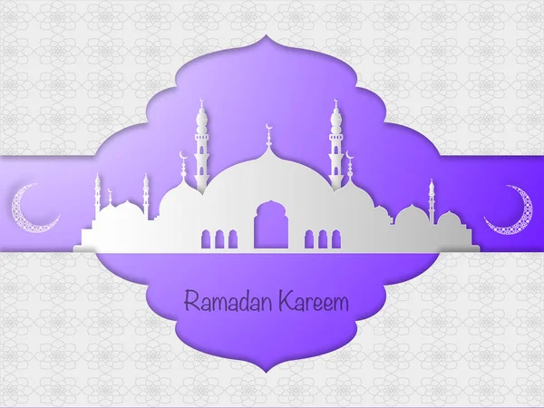 Ramadan Mubarak Och Eid Koncept Illustration Islamiska Utforma Flygblad Gratulationskort — Stockfoto