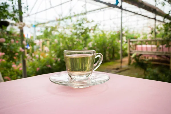 Teezeit im Garten — Stockfoto