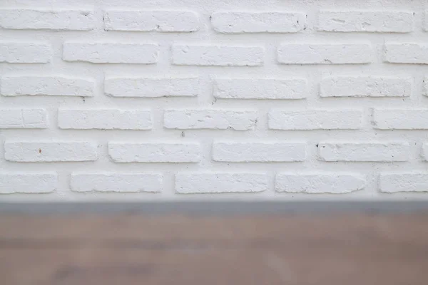 На відкритому повітрі текстура білої цегляної стіни — стокове фото
