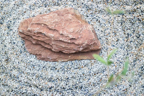 禅宗花园通常包含砾石和裸露的石头 — 图库照片