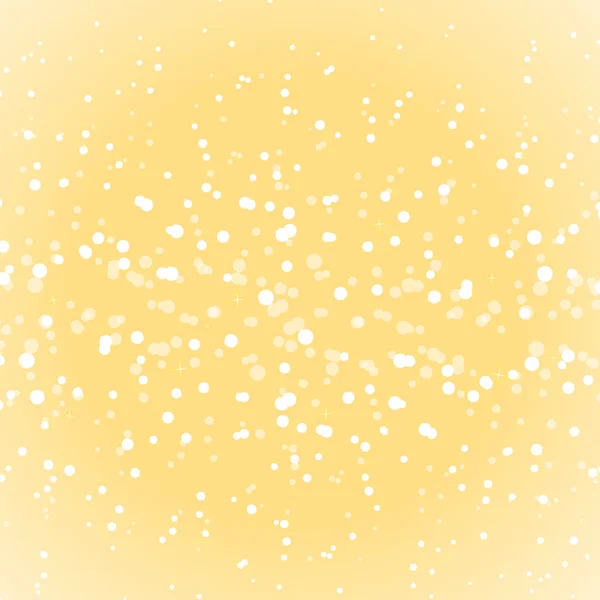 Gold snow glitter abstract background — Stock Vector