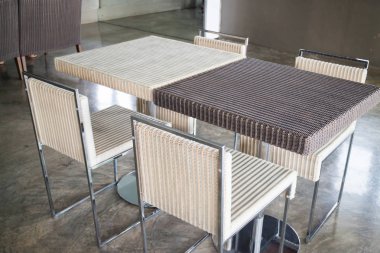 Boş yemek Rattan Mobilya Set