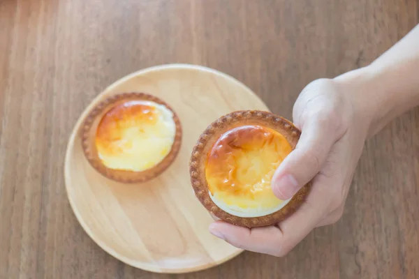 Delicious Mini Cheese Tart Dessert — Stock Photo, Image