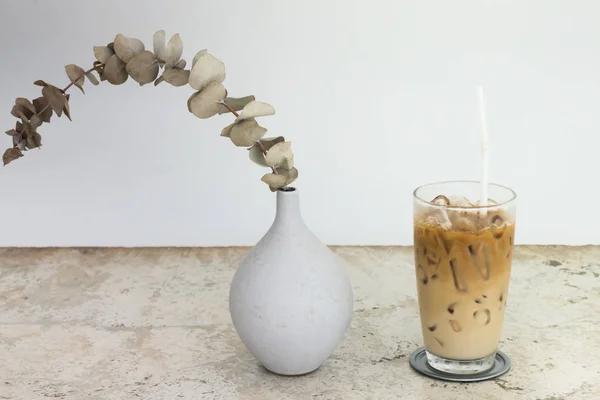 Café helado con leche de soja —  Fotos de Stock